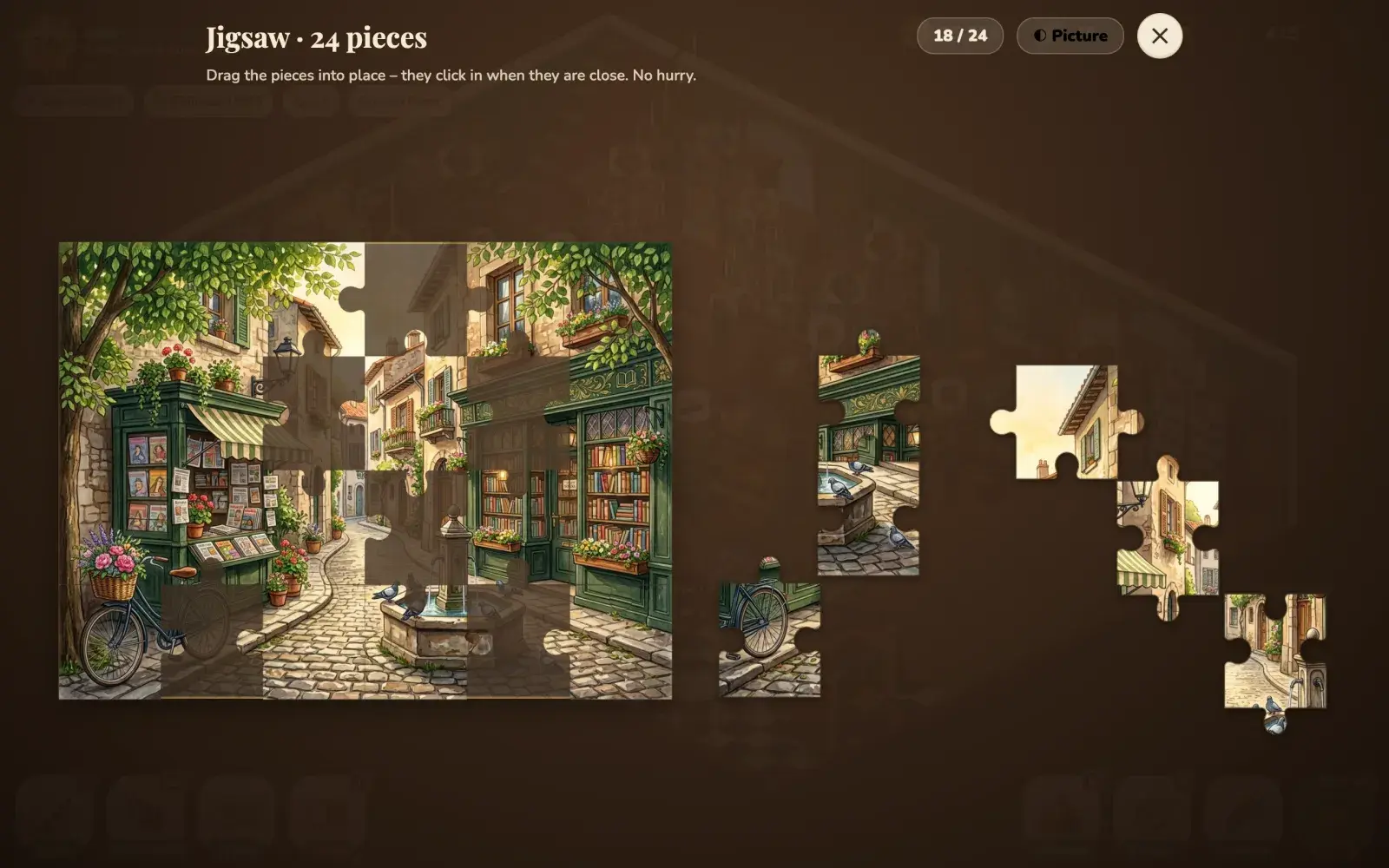 Jigsaw Puzzles in the game